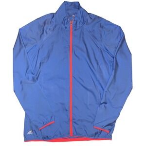 Adidas Women's Golf Blue Full Zip Lightweight Jacket Windbreaker Small